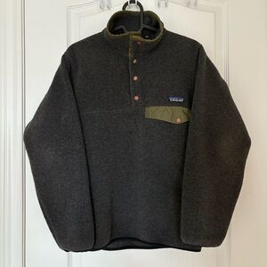 Patagonia Synchilla Snap-T Gray Polar Fleece Pullover